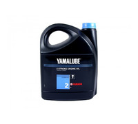 Минеральное масло Yamalube 2 для 2-тактных двигателей подвесных лодочных моторов (5 л.)